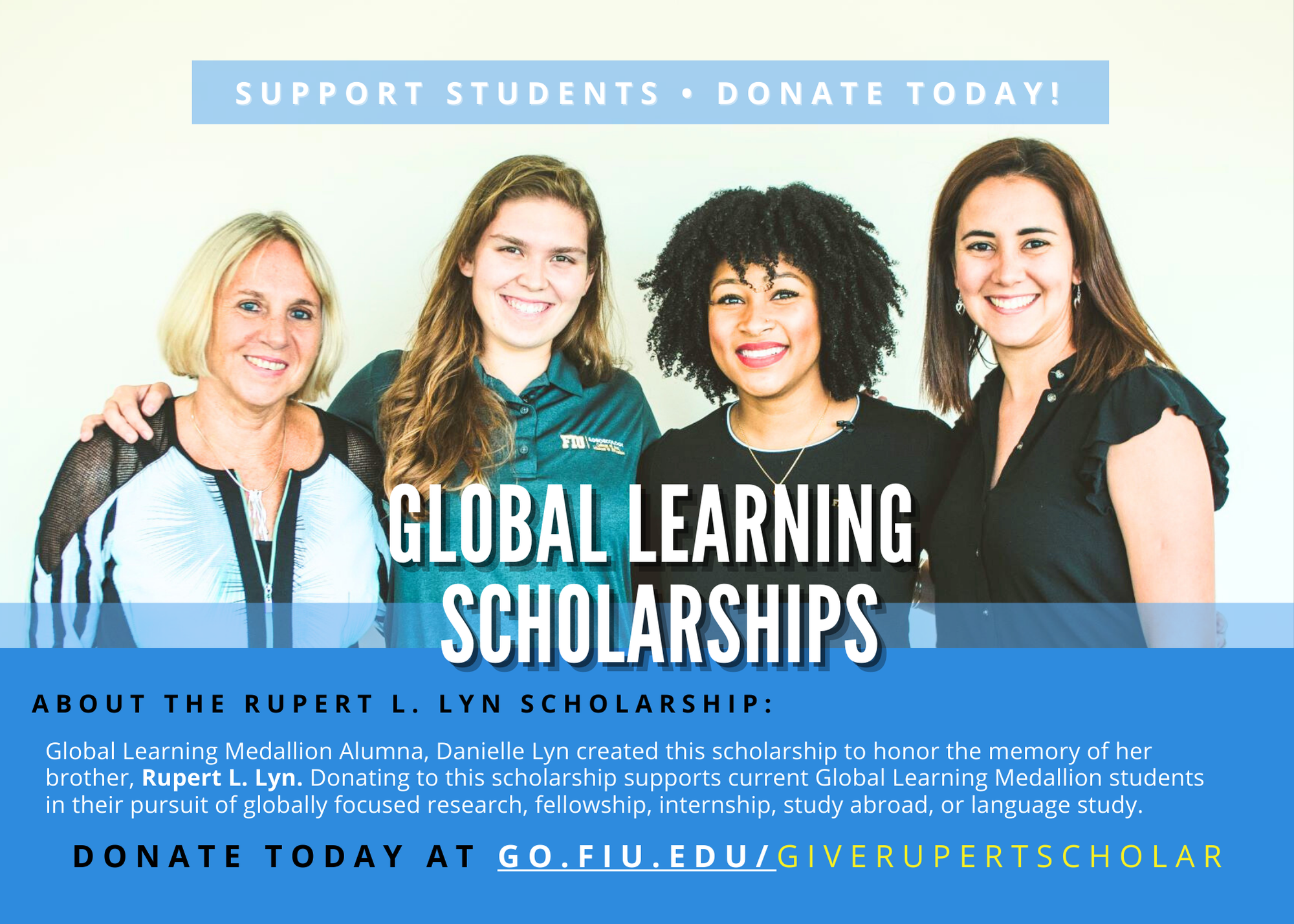 Rupert Lyn Scholarship Donation Flyer